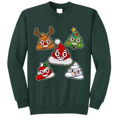 Christmas Poop Emoji Group Sweatshirt