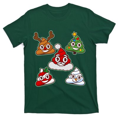 Christmas Poop Emoji Group T-Shirt