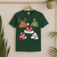 Christmas Poop Emoji Group T-Shirt