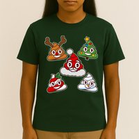 Christmas Poop Emoji Group T-Shirt
