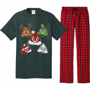 Christmas Poop Emoji Group Pajama Set