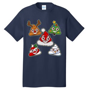 Christmas Poop Emoji Group Tall T-Shirt