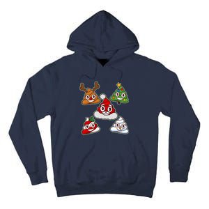 Christmas Poop Emoji Group Tall Hoodie