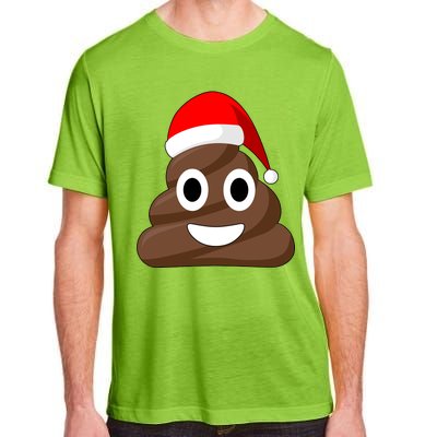 Christmas Poop Emoji Smiley Adult ChromaSoft Performance T-Shirt