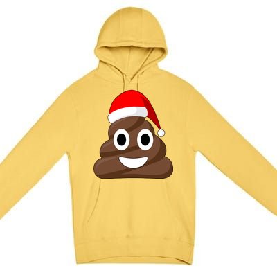 Christmas Poop Emoji Smiley Premium Pullover Hoodie