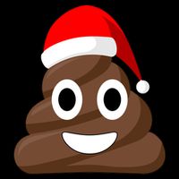 Christmas Poop Emoji Smiley Cooling Performance Crew T-Shirt