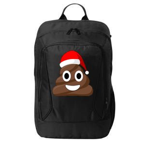 Christmas Poop Emoji Smiley City Backpack