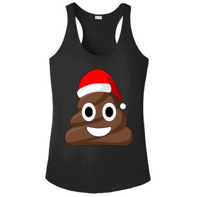 Christmas Poop Emoji Smiley Ladies PosiCharge Competitor Racerback Tank