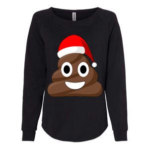 Christmas Poop Emoji Smiley Womens California Wash Sweatshirt