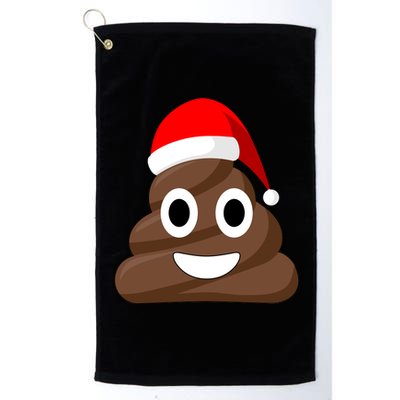 Christmas Poop Emoji Smiley Platinum Collection Golf Towel