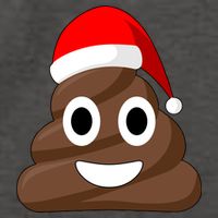 Christmas Poop Emoji Smiley Vector Backpack