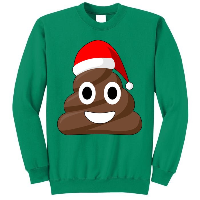 Christmas Poop Emoji Smiley Sweatshirt