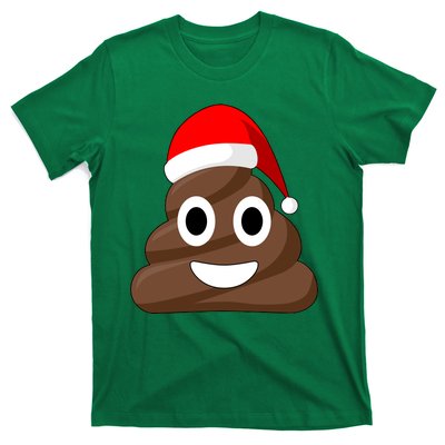 Christmas Poop Emoji Smiley T-Shirt