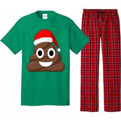 Christmas Poop Emoji Smiley Pajama Set