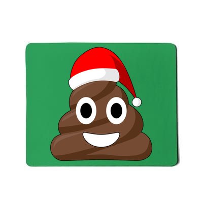 Christmas Poop Emoji Smiley Mousepad