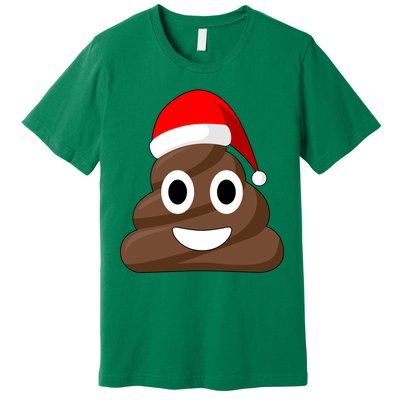 Christmas Poop Emoji Smiley Premium T-Shirt