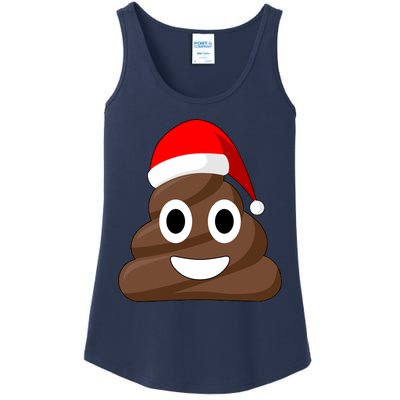 Christmas Poop Emoji Smiley Ladies Essential Tank