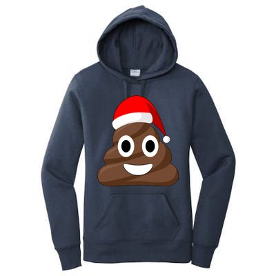 Christmas Poop Emoji Smiley Women's Pullover Hoodie