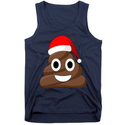 Christmas Poop Emoji Smiley Tank Top