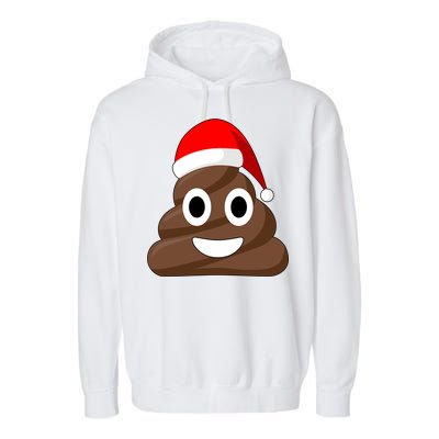 Christmas Poop Emoji Smiley Garment-Dyed Fleece Hoodie