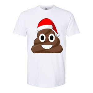 Christmas Poop Emoji Smiley Softstyle CVC T-Shirt