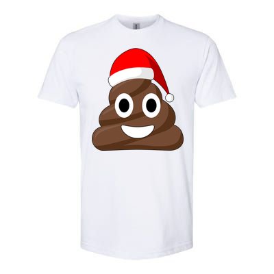 Christmas Poop Emoji Smiley Softstyle CVC T-Shirt