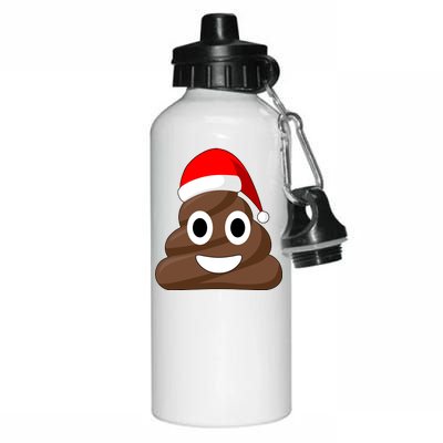 Christmas Poop Emoji Smiley Aluminum Water Bottle