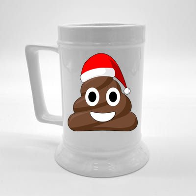 Christmas Poop Emoji Smiley Beer Stein