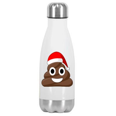 Christmas Poop Emoji Smiley Stainless Steel Insulated Water Bottle