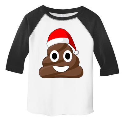 Christmas Poop Emoji Smiley Toddler Fine Jersey T-Shirt