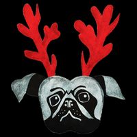 Christmas Pug Reindeer Cooling Performance Crew T-Shirt