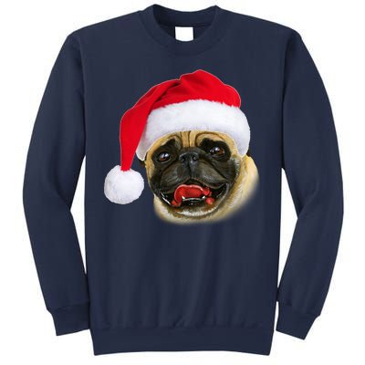 Christmas Pug Santa Hat Cute Sweatshirt