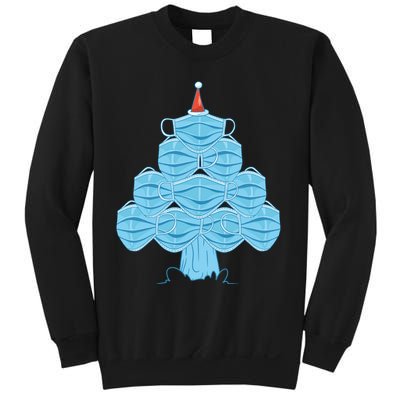 Christmas Quarantine Face Mask Tree Sweatshirt