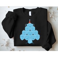 Christmas Quarantine Face Mask Tree Sweatshirt