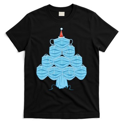 Christmas Quarantine Face Mask Tree T-Shirt