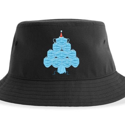 Christmas Quarantine Face Mask Tree Sustainable Bucket Hat