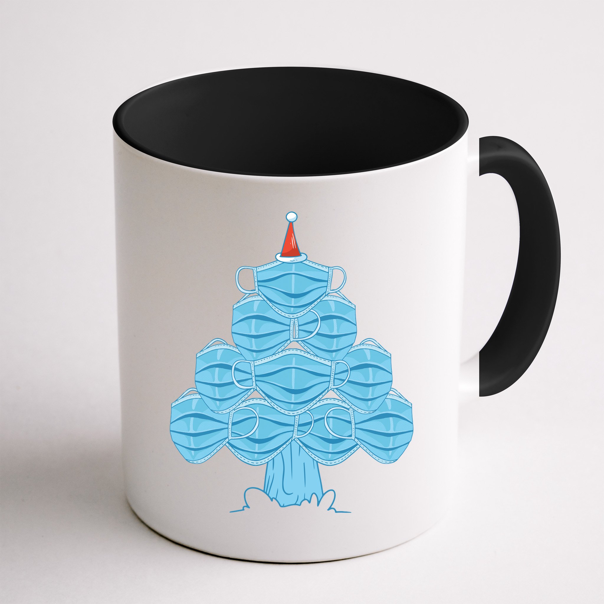 Christmas Quarantine Face Mask Tree Mug