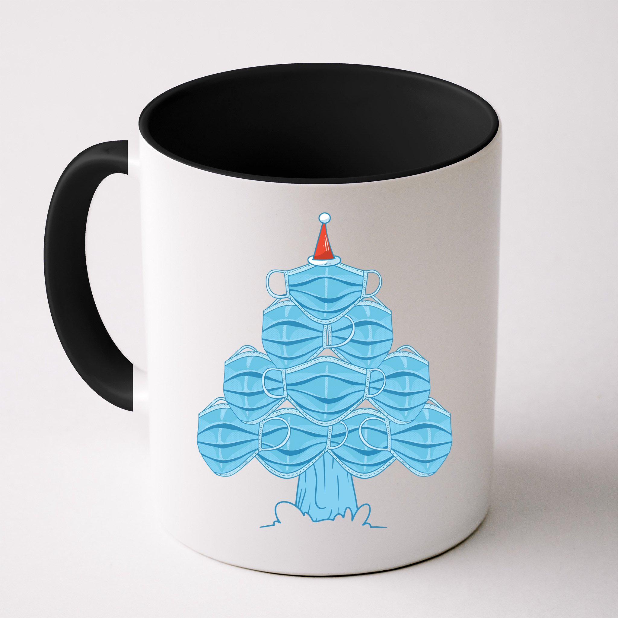 Christmas Quarantine Face Mask Tree Mug