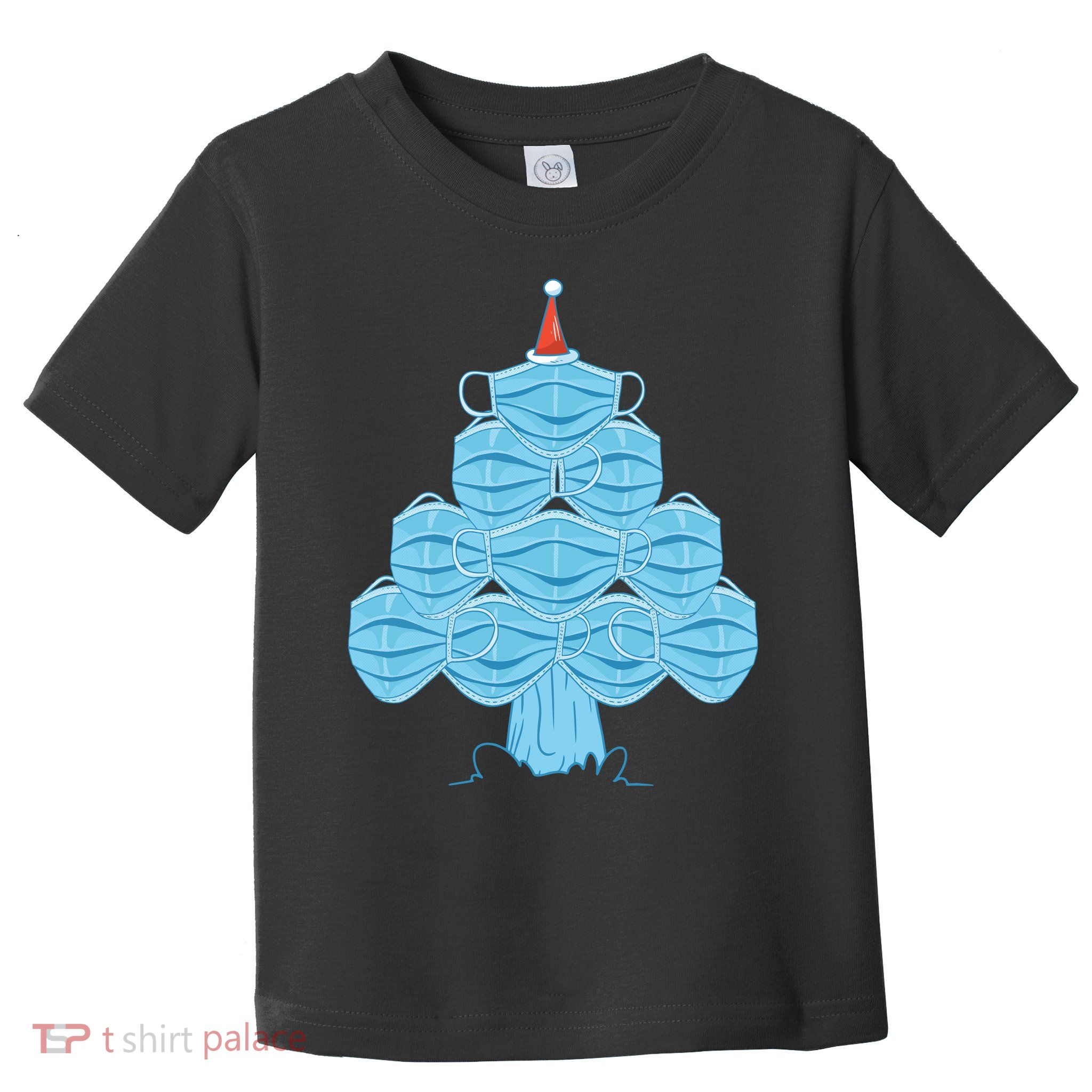Christmas Quarantine Face Mask Tree Toddler T-Shirt