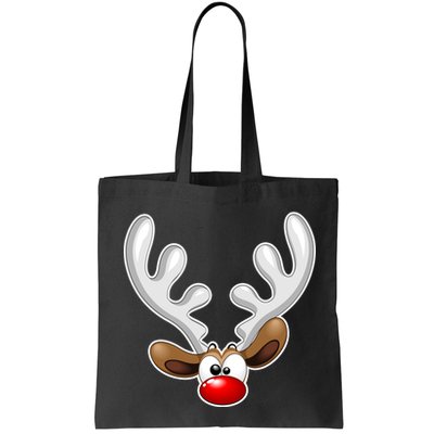 Christmas Red Nose Reindeer Face  Bag