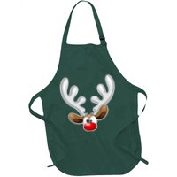 Christmas Red Nose Reindeer Face  Apron