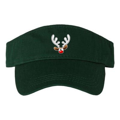 Christmas Red Nose Reindeer Face  Visor