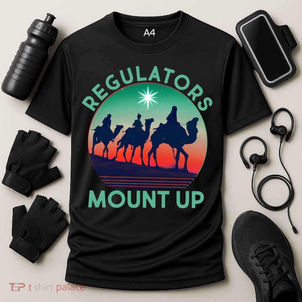Christmas Regulars Mount Up Three Wise Men Cooling Performance Crew T-Shirt