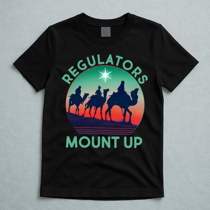 Christmas Regulars Mount Up Three Wise Men T-Shirt