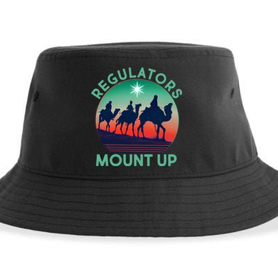 Christmas Regulars Mount Up Three Wise Men Sustainable Bucket Hat