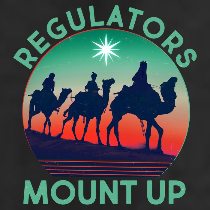 Christmas Regulars Mount Up Three Wise Men Adult Drive Performance Visor
