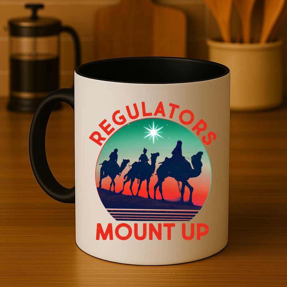 Christmas Regulars Mount Up Three Wise Men Mug