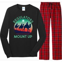 Christmas Regulars Mount Up Three Wise Men Long Sleeve Pajama Set