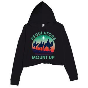 Christmas Regulars Mount Up Three Wise Men Crop Fleece Hoodie