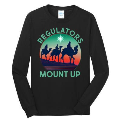 Christmas Regulars Mount Up Three Wise Men Tall Long Sleeve T-Shirt